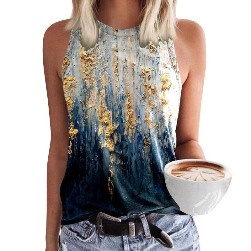Women's Tanks & Camis Tops For Womens Crewneck Sleeveless Print Tank Summer Casual Loose Fit Basic Shirts Beach Compression Yoga WomenWomen', Dark blue
Women's Tanks & Camis Tops For Womens Crewneck Sleeveless Print Tank Summer Casual Loose Fit Basic Shirts Beach Compression Yoga WomenWomen', Dark blue