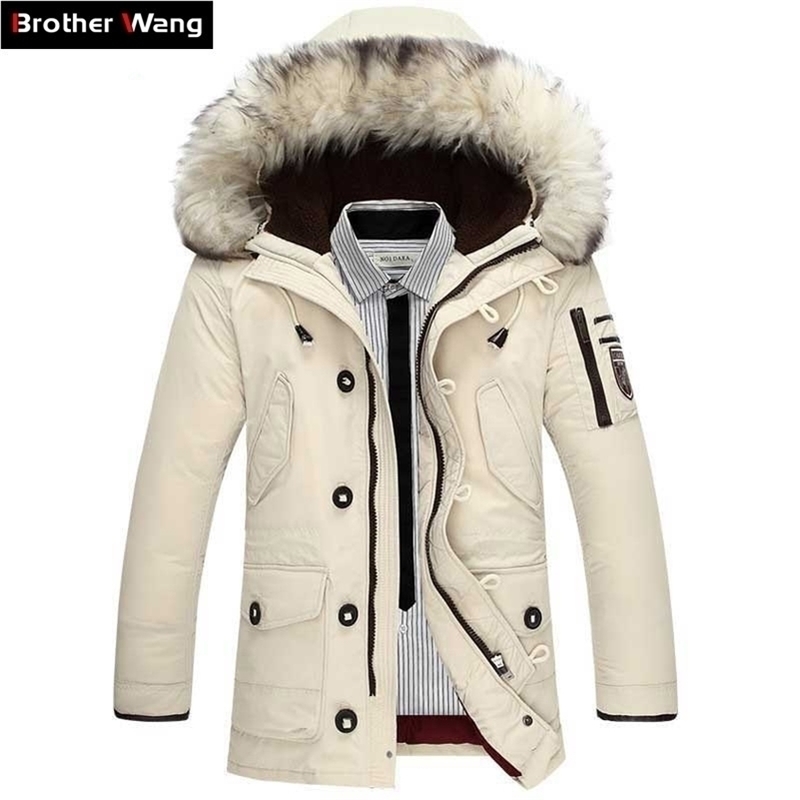 Winter Warm Mens White Duck Down Jacket Fashion Casual Big Fur Collar Thicken Hooded Jackets and Coats Male Beige White 201116, Black
Winter Warm Mens White Duck Down Jacket Fashion Casual Big Fur Collar Thicken Hooded Jackets and Coats Male Beige White 201116, Black