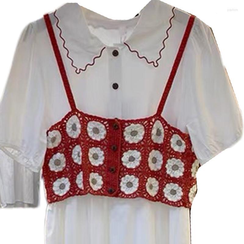 Women's Tanks & Camis Style Women Korean Summer Sleeveless Sweater Vest Hollow Out Crochet Daisy Floral Button Down Spaghetti Strap Mini Cro, Blue
Women's Tanks & Camis Style Women Korean Summer Sleeveless Sweater Vest Hollow Out Crochet Daisy Floral Button Down Spaghetti Strap Mini Cro, Blue