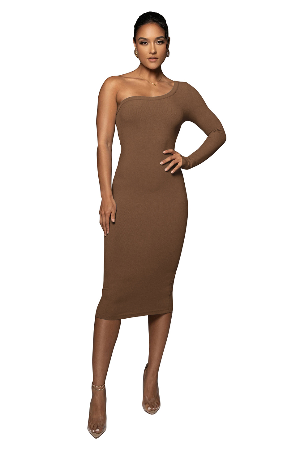 Summer Women Casual Dresses Sexy One Shoulder Long Sleeve Bodycon Midi Pencil Dress, Black
Summer Women Casual Dresses Sexy One Shoulder Long Sleeve Bodycon Midi Pencil Dress, Black