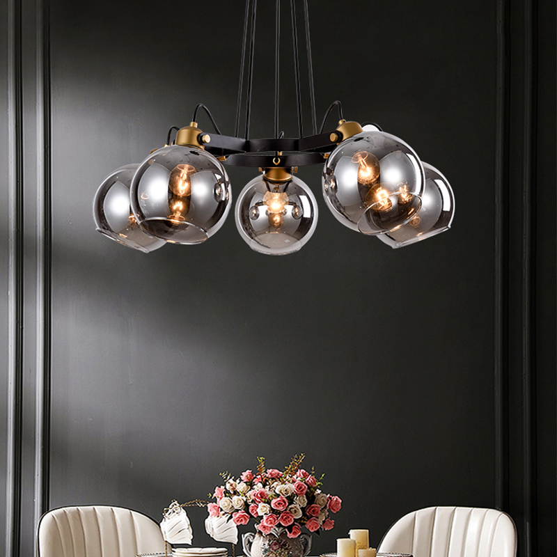 Pendant Lamps Nordic Glass Chandelier Lighting Bedroom Dining Living Room Chandeliers Simple Creative Modern Indoor Light Fixtures