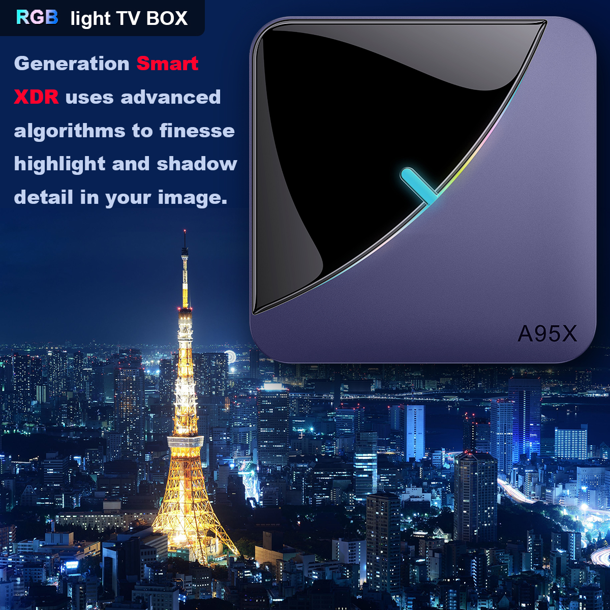 A95X F3 Air II 4K TV BOX Android 11.0 Amlogic S905W2 Youtube Netflix wifi 2GB 16GB 32GB 64GB RGB Light media player