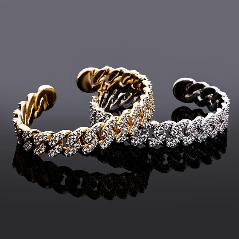 Bangle Hip Hop Micro Paved CZ Stone Bling Iced Out Cuban Chain Open Bracelet For Men Rapper Jewelry DropBangleBangle
Bangle Hip Hop Micro Paved CZ Stone Bling Iced Out Cuban Chain Open Bracelet For Men Rapper Jewelry DropBangleBangle