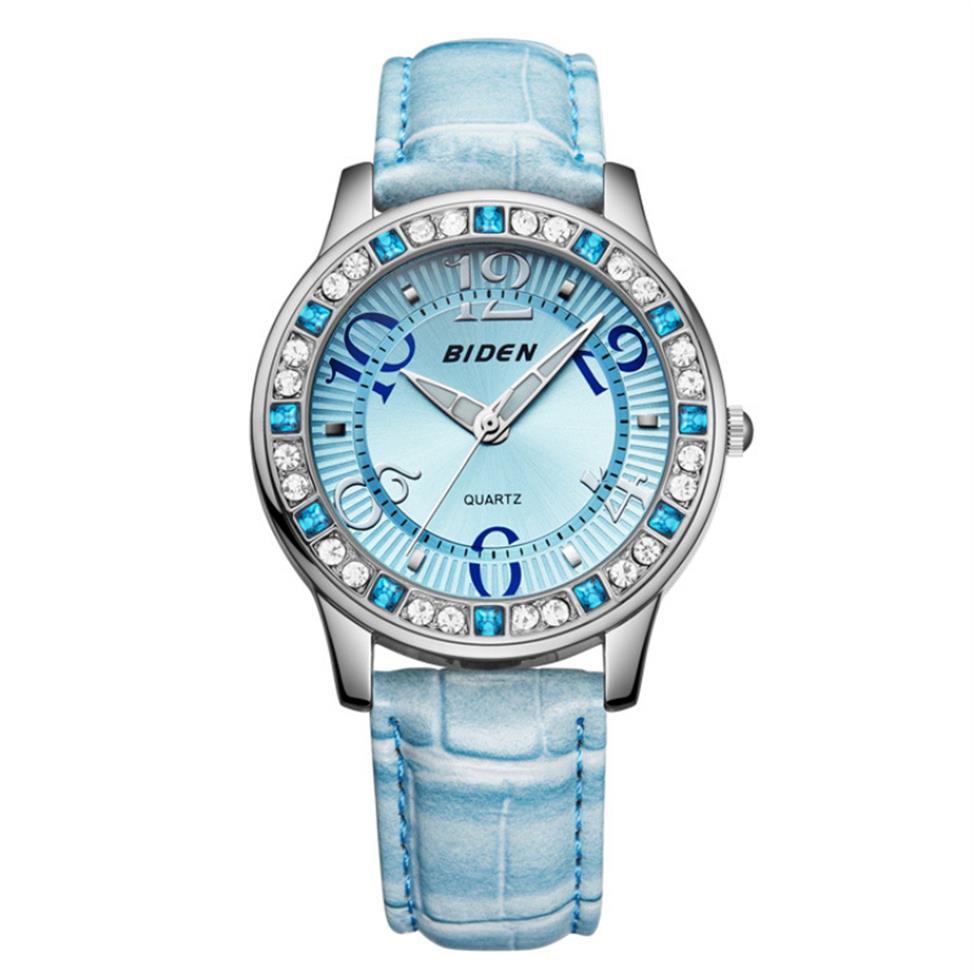 Woman Casual luminous watch waterproof Ladies sports watches Leather strap blue Rhinestone dial Relogio Dress Quartz wristwatch261R
Woman Casual luminous watch waterproof Ladies sports watches Leather strap blue Rhinestone dial Relogio Dress Quartz wristwatch261R