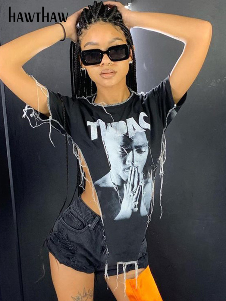 Hawthaw Women Fashion Summer Autumn Short Sleeve Letter Print Irregular Black T Shirt Tops 2021 Fall Clothes Wholesale Items
Hawthaw Women Fashion Summer Autumn Short Sleeve Letter Print Irregular Black T Shirt Tops 2021 Fall Clothes Wholesale Items