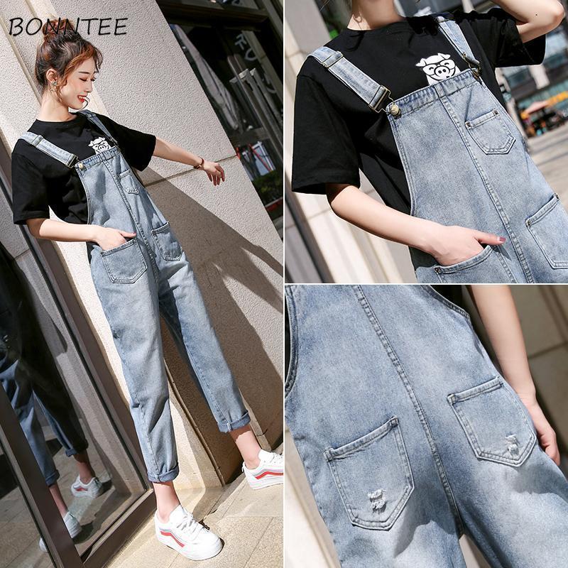Women's Jumpsuits & Rompers Women Denim Overalls Korean All-match Vintage Womens Sweet Girls High Street Long Pants With Pocket Holes ChicWo, Hole
Women's Jumpsuits & Rompers Women Denim Overalls Korean All-match Vintage Womens Sweet Girls High Street Long Pants With Pocket Holes ChicWo, Hole