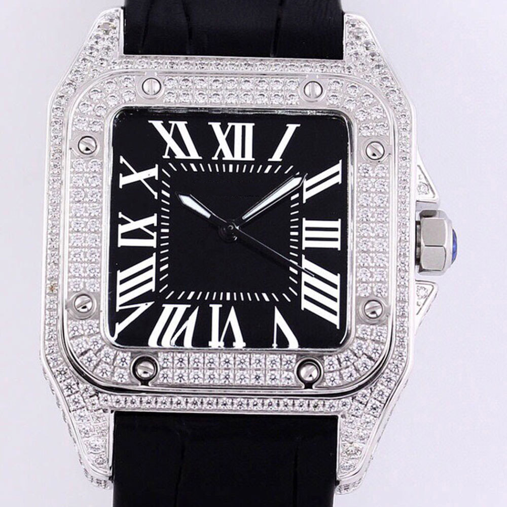 Mens Watch Automatic Mechanical Watches 51x39x11.5mm Inlaid With Rhinestones Waterproof 50 Meters Cowhide Strap Montre de Luxe, Colour 2
Mens Watch Automatic Mechanical Watches 51x39x11.5mm Inlaid With Rhinestones Waterproof 50 Meters Cowhide Strap Montre de Luxe, Colour 2