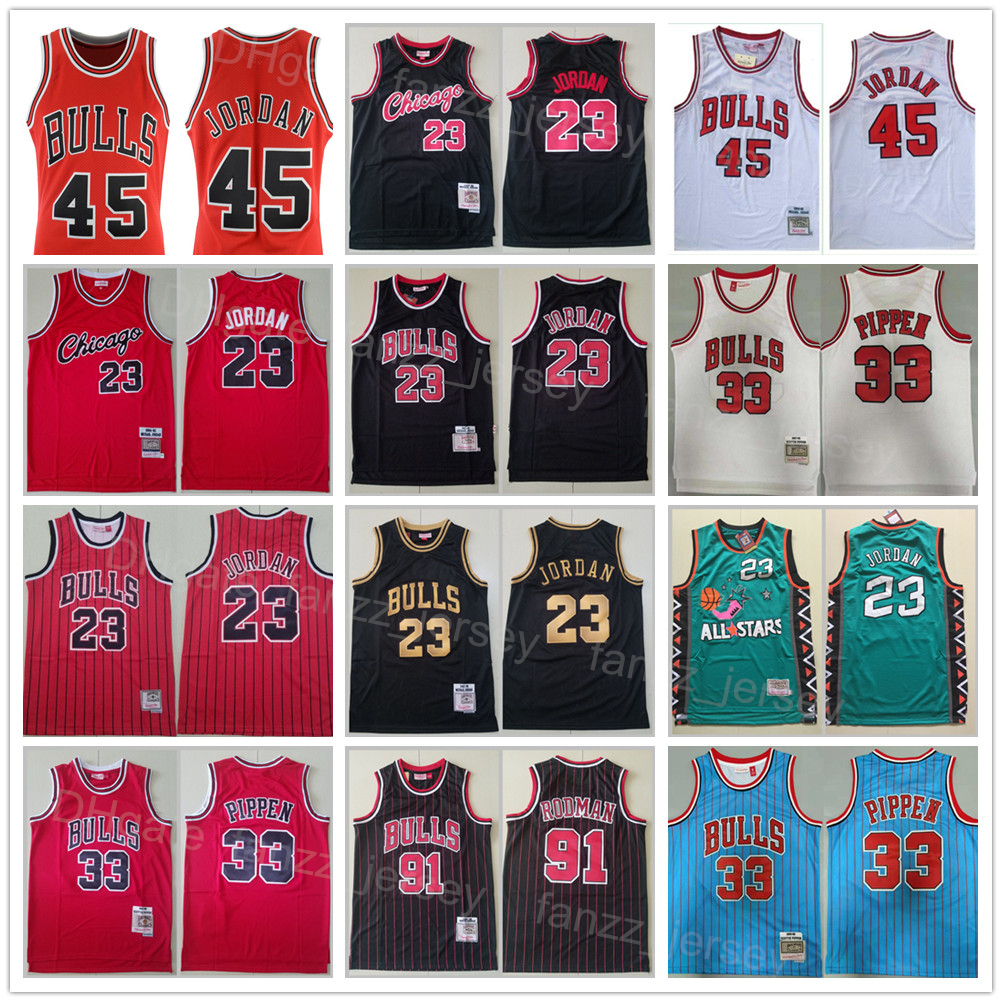 Retro Mitchell and Ness Basketball Vintage Dennis Rodman Jersey 91 Michael 23 Scottie Pippen 33 All Stitched Stripe Black Red White Green Blue Color For Sport Fans
Retro Mitchell and Ness Basketball Vintage Dennis Rodman Jersey 91 Michael 23 Scottie Pippen 33 All Stitched Stripe Black Red White Green Blue Color For Sport Fans