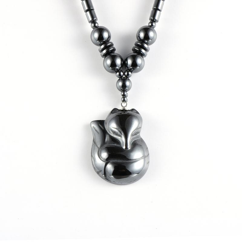 Pendant Necklaces Cute Animal Necklace For Women Engery Black Hematite Beads 18" Choker Fashion Boho Natural Stone JewelryPendant Neckl
Pendant Necklaces Cute Animal Necklace For Women Engery Black Hematite Beads 18" Choker Fashion Boho Natural Stone JewelryPendant Neckl