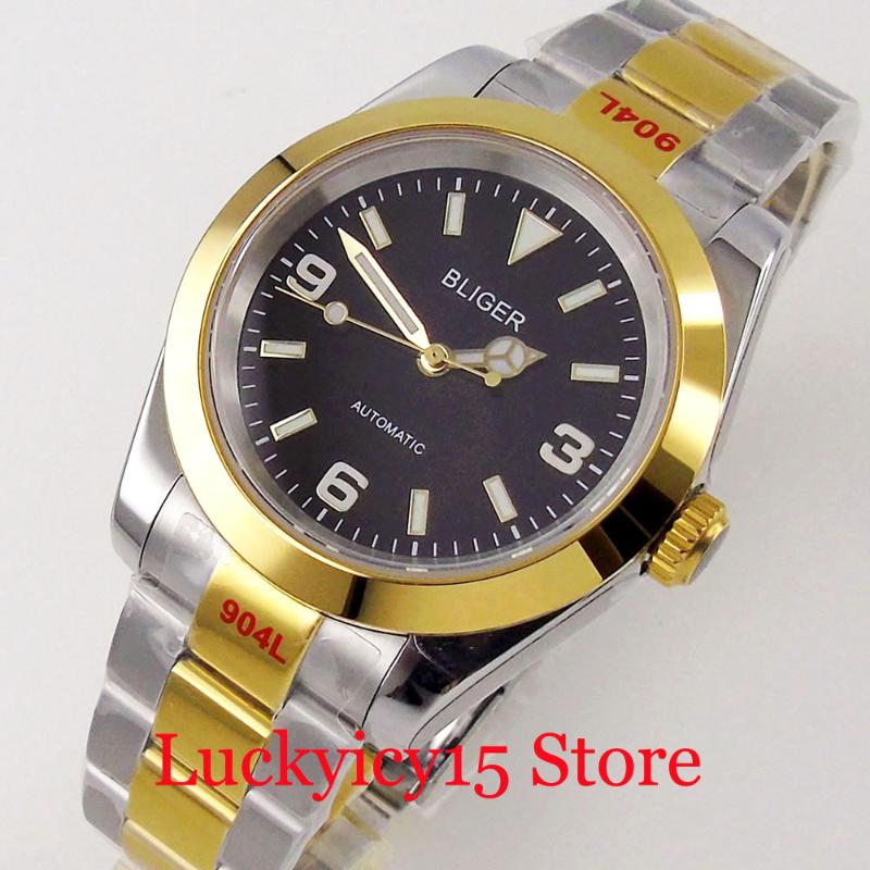 Wristwatches 36MM 39MM Explore Two Tone Gold NH35A PT5000 Mechanical Automatic Watch Men Edge Lume Dial Sapphire Glass, Logo (gold)
Wristwatches 36MM 39MM Explore Two Tone Gold NH35A PT5000 Mechanical Automatic Watch Men Edge Lume Dial Sapphire Glass, Logo (gold)