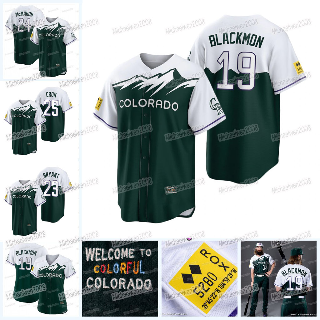 19 Charlie Blackmon 2022 City Connect Jersey Rockies Ryan McMahon Kris Bryant Yonathan Daza Brendan Rodgers Connor Joe Jose Iglesias C.J. Cron German Marquez, Youth
19 Charlie Blackmon 2022 City Connect Jersey Rockies Ryan McMahon Kris Bryant Yonathan Daza Brendan Rodgers Connor Joe Jose Iglesias C.J. Cron German Marquez, Youth