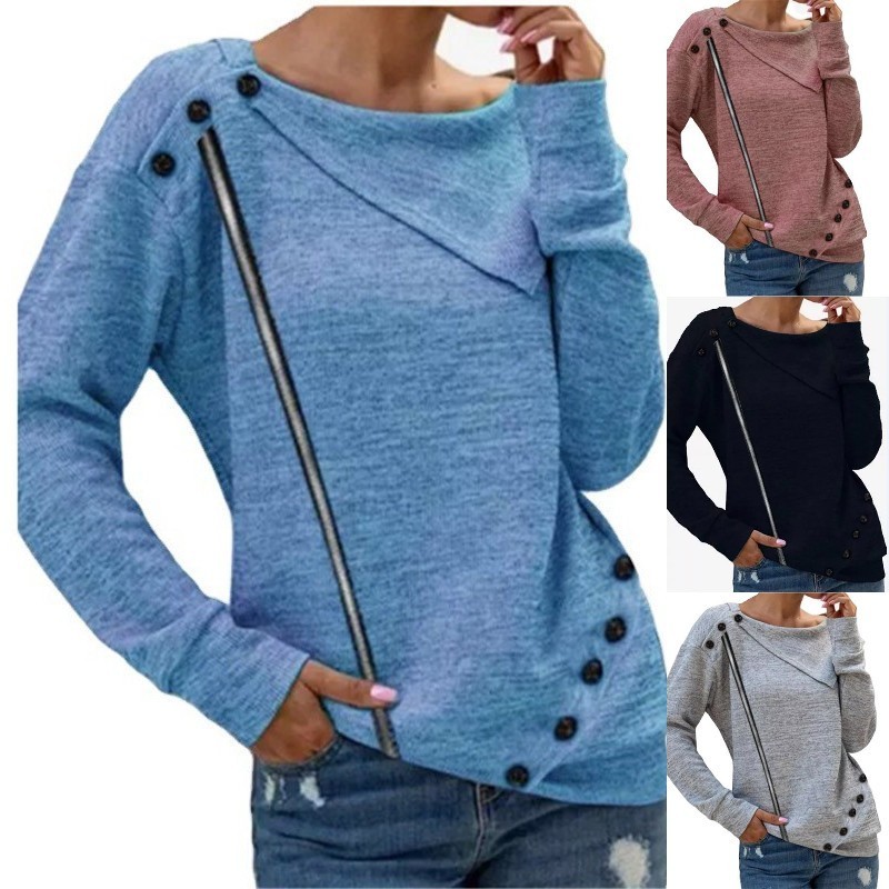 Autumn Vintage Button T-shirt Female Clothing Basic Fashion Solid Color Tshirs Long Sleeve Loose Casual Harajuku Y2k Top Women 220321