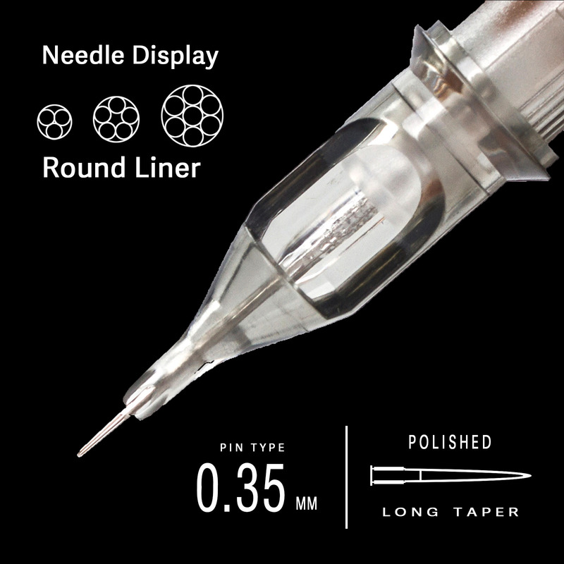 EZ Revolution Tattoo Needles Cartridge Round Liners #10 0.30mm L-Taper 5.5mm for Machine & Grips 20PCS/Box 220316