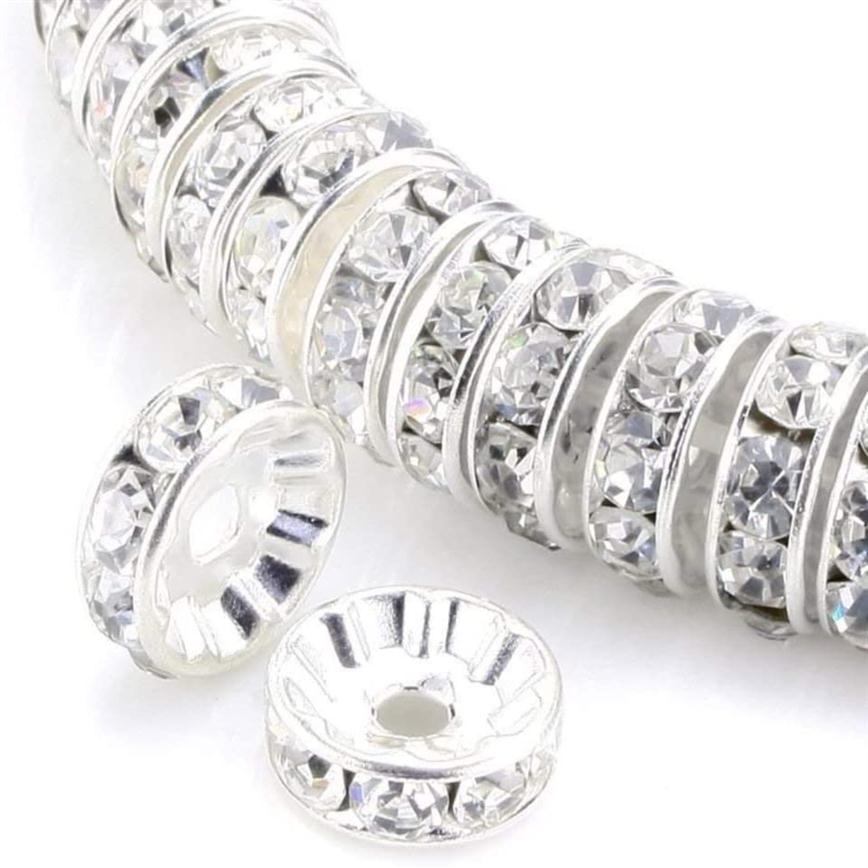 Tsunshine Components 100Pcs Rondelle Spacer Crystal Charms Beads Silver Plated Czech Rhinestone Loose Bead for Jewelry Making DIY 291x
Tsunshine Components 100Pcs Rondelle Spacer Crystal Charms Beads Silver Plated Czech Rhinestone Loose Bead for Jewelry Making DIY 291x