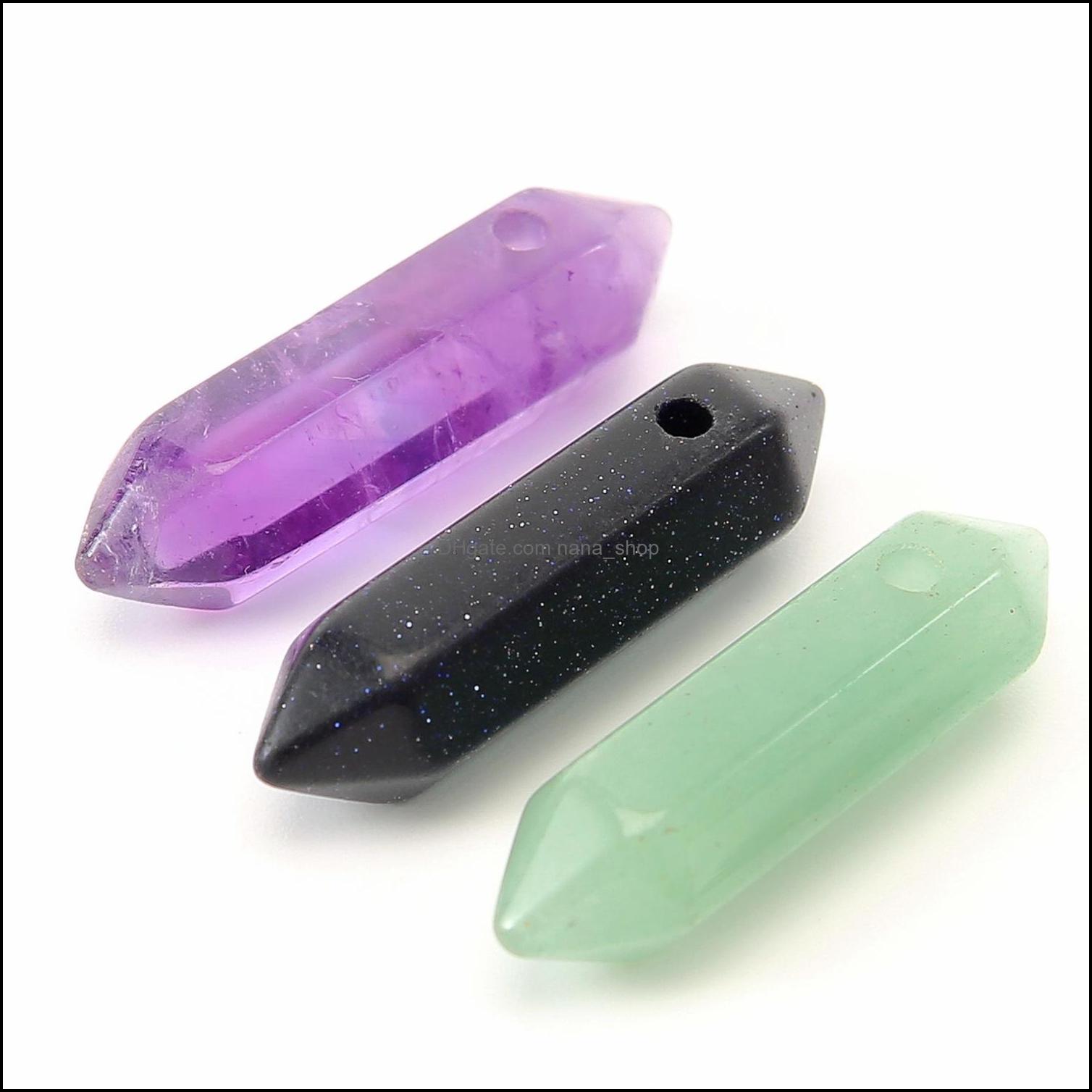 Charms Semi-Finished Stone Hexagonal Column Rose Quartz Amethyst Crystal Healing Pendant For Earrings Necklace Nanashop Dhx6Q
Charms Semi-Finished Stone Hexagonal Column Rose Quartz Amethyst Crystal Healing Pendant For Earrings Necklace Nanashop Dhx6Q
