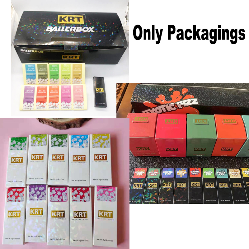 Vape Packagings For KRT Cartridges Bags 10 Strains Package 0.8ml 1.0ml Paper Packing Box Labels
Vape Packagings For KRT Cartridges Bags 10 Strains Package 0.8ml 1.0ml Paper Packing Box Labels