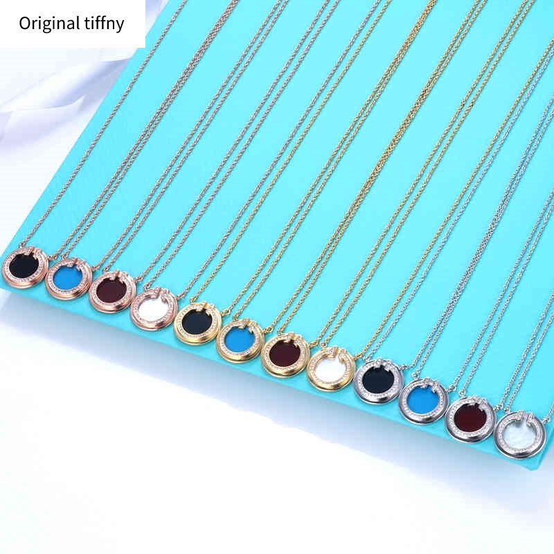 Double T-shaped Round Cake T Home Necklace Female White Fritillary Carnelian Agate Stone Diamond Round Clavicle Necklace G220722
Double T-shaped Round Cake T Home Necklace Female White Fritillary Carnelian Agate Stone Diamond Round Clavicle Necklace G220722