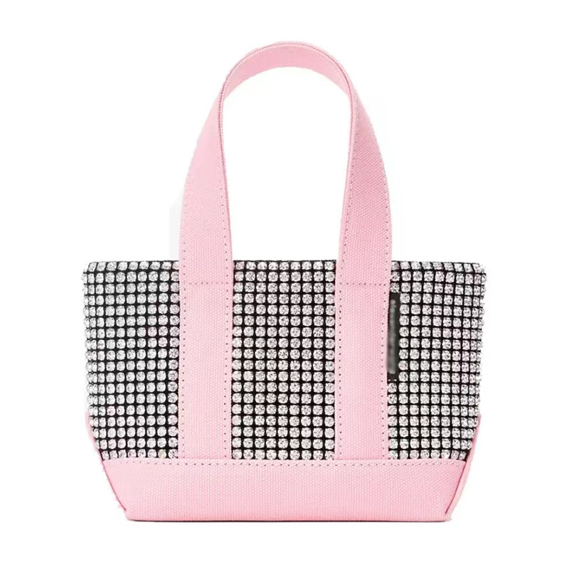 Rhinestone Handbag Luxury Mini Crystal Tote Bags High Quality Embroidery Shoulder Bags, Black
Rhinestone Handbag Luxury Mini Crystal Tote Bags High Quality Embroidery Shoulder Bags, Black