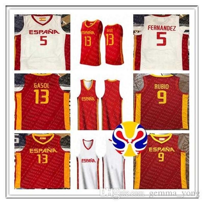 Xflsp Spain 2019 Basketball World Cup Jersey Team Espana 9 Ricky Rubio 13 Marc Gasol 5 Rudy Fernandez 41 Juancho Hernangomez 14 Willy Geuer Claver, Red 
Xflsp Spain 2019 Basketball World Cup Jersey Team Espana 9 Ricky Rubio 13 Marc Gasol 5 Rudy Fernandez 41 Juancho Hernangomez 14 Willy Geuer Claver, Red