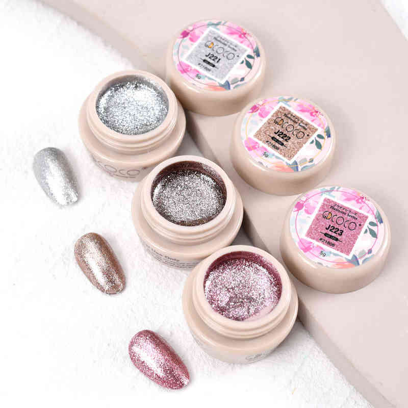 NXY Nail Gel 5ml Diamond Glitter Painting Semi Permanent Soak Off Uv Led Lacquer Shiny Sequins Decorations Varnish 0328