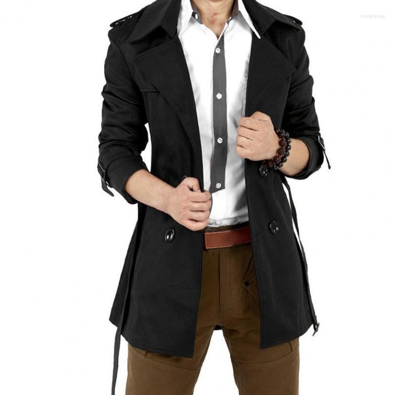 Men's Trench Coats Men's Windbreaker Jacket Vintage Men Double-breasted Turn-down Collar Slim Cardigan Autumn Long Coat Male OvercoatMen, Black
Men's Trench Coats Men's Windbreaker Jacket Vintage Men Double-breasted Turn-down Collar Slim Cardigan Autumn Long Coat Male OvercoatMen, Black