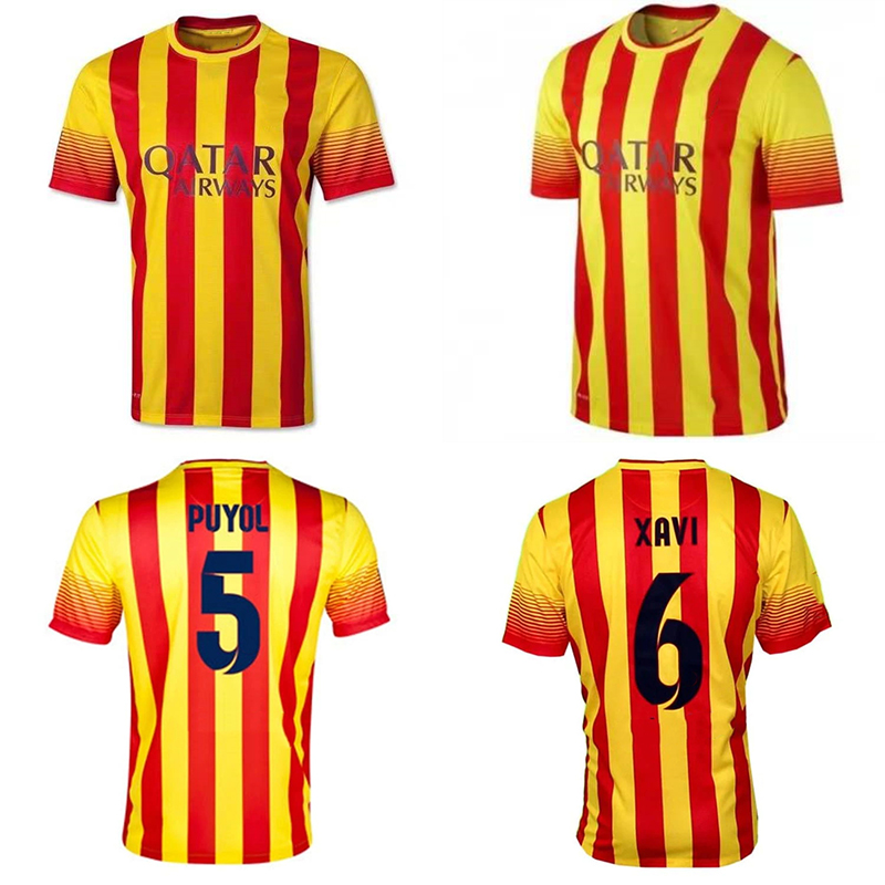 13 14 Retro Soccer Jerseys Away Yellow Red Senyera XAVI INIESTA PIQUE JORDI ALBA Vintage Football Shirt SANCHEZ DANI ALVES Afellay Fàbregas PUYOL Camiseta Futbol, 13/14 away
13 14 Retro Soccer Jerseys Away Yellow Red Senyera XAVI INIESTA PIQUE JORDI ALBA Vintage Football Shirt SANCHEZ DANI ALVES Afellay Fàbregas PUYOL Camiseta Futbol, 13/14 away