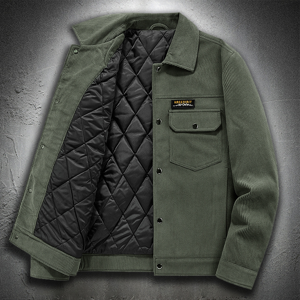 Sztruksowa kurtka mska moda jesienno-zimowa kurtka zagci ciepe kurtki stoj konierz w stylu Vintage mczyni Streetwear k, Khaki
Sztruksowa kurtka mska moda jesienno-zimowa kurtka zagci ciepe kurtki stoj konierz w stylu Vintage mczyni Streetwear k, Khaki