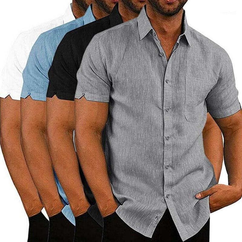 Men Casual Short Sleeve Blouse Turn Down Collar Single-breasted Office Shirt Tops Spring Autumn Fashion Men's Shirts, Blue
Men Casual Short Sleeve Blouse Turn Down Collar Single-breasted Office Shirt Tops Spring Autumn Fashion Men's Shirts, Blue
