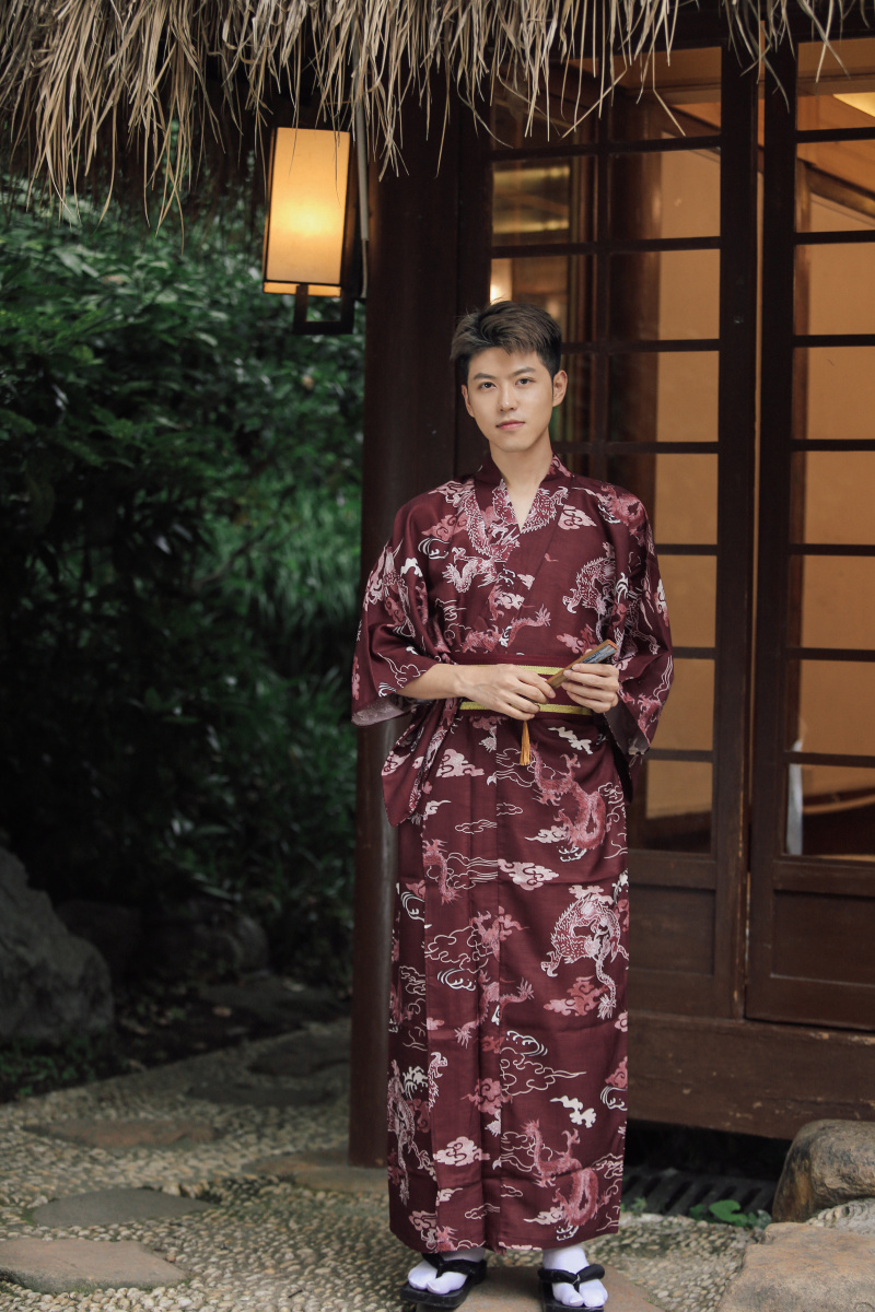 Autumn Winter Ethnic Clothing Japanese Standard Kimono Male Traditional Samurai Gentleman's Suit Longyun Formal Suit Anti Wrinkle Clothes