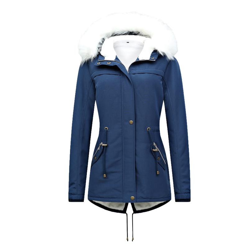 Women' Jackets Women' Warm Coat Solid Jacket Outwear Fur' Lined Trench Winter Hooded Long Sleeve Zipper Thick OvercoatWomen, Blue
Women' Jackets Women' Warm Coat Solid Jacket Outwear Fur' Lined Trench Winter Hooded Long Sleeve Zipper Thick OvercoatWomen, Blue