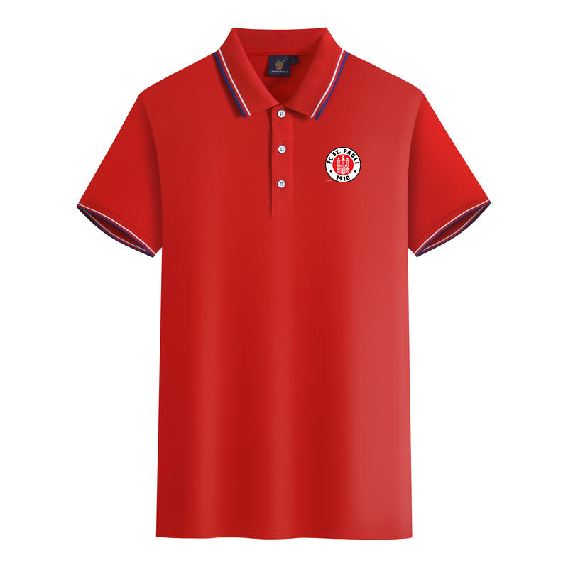 FC St. Pauli men and women Polos mercerized cotton short sleeve lapel breathable sports T-shirt LOGO can be customized, No 1
FC St. Pauli men and women Polos mercerized cotton short sleeve lapel breathable sports T-shirt LOGO can be customized, No 1