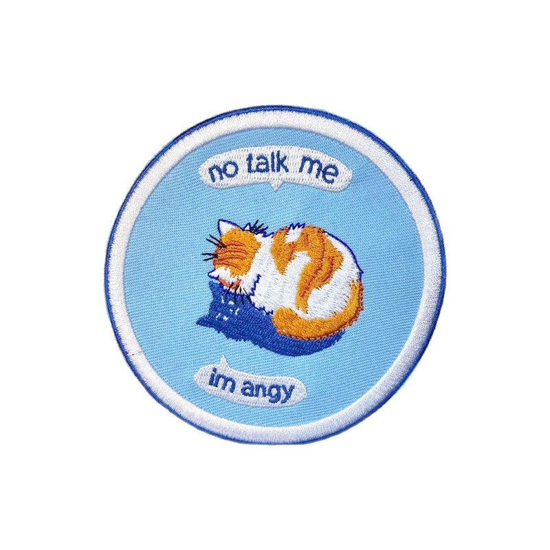 No Talk Me Im Angy Cat Embroidered Patches Sewing Notions Cartoon Animal DIY Applique For Clothing Iron on Patch
No Talk Me Im Angy Cat Embroidered Patches Sewing Notions Cartoon Animal DIY Applique For Clothing Iron on Patch