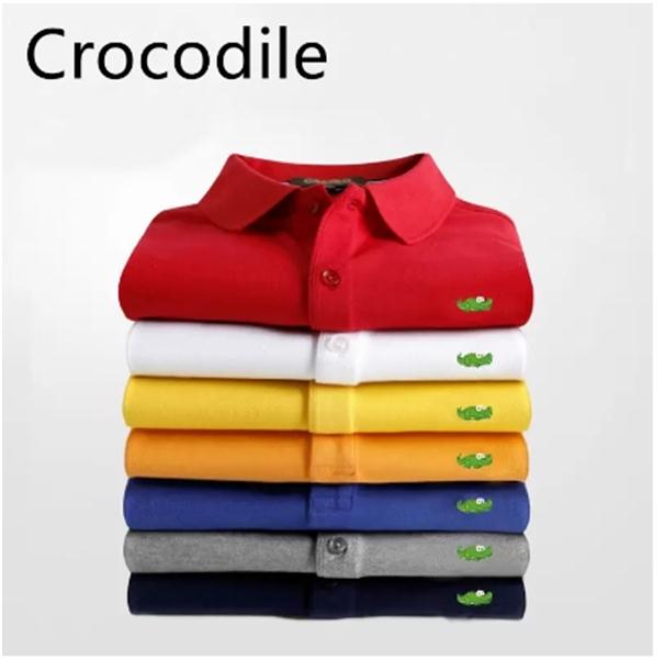 High Quality Crocodile animal print Men Polo Shirt Casual Business Top Embroidery Polos Shirts male Short Sleeve Homme oversized Lapel Tees 2022 designer brand
