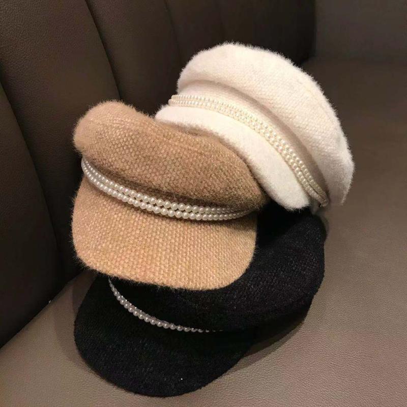 Berets 202202-shi Pearl Button Chain Imitation Sable Fabric Leisure Lady Octagonal Hat Women Visors CapBerets, White
Berets 202202-shi Pearl Button Chain Imitation Sable Fabric Leisure Lady Octagonal Hat Women Visors CapBerets, White