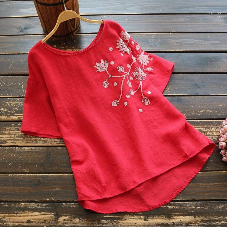 Elegant Vestidos Blusas Women Linen Shirts Loose Mori Girls Floral Embroidery Chic Blouses Cotton Round Neck Clothes Women's &, Blue
Elegant Vestidos Blusas Women Linen Shirts Loose Mori Girls Floral Embroidery Chic Blouses Cotton Round Neck Clothes Women's &, Blue