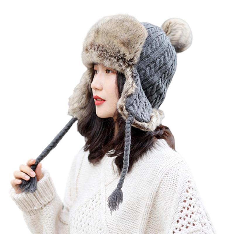 Berets Winter Fur Bomber Hats Cold Anti-snow Protection Ear Knitted Lei Feng Cap Couple Warm Hat, White
Berets Winter Fur Bomber Hats Cold Anti-snow Protection Ear Knitted Lei Feng Cap Couple Warm Hat, White