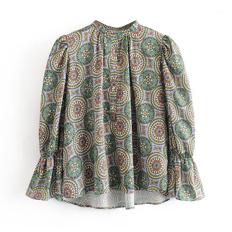 Women Vintage Pleated Blouse Shirt 2022 Stylish Flare Long Sleeve Printed Blouses Stand Collar Casual Ladies Tunic Tops Blusas Women's & Shi, Print
Women Vintage Pleated Blouse Shirt 2022 Stylish Flare Long Sleeve Printed Blouses Stand Collar Casual Ladies Tunic Tops Blusas Women's & Shi, Print