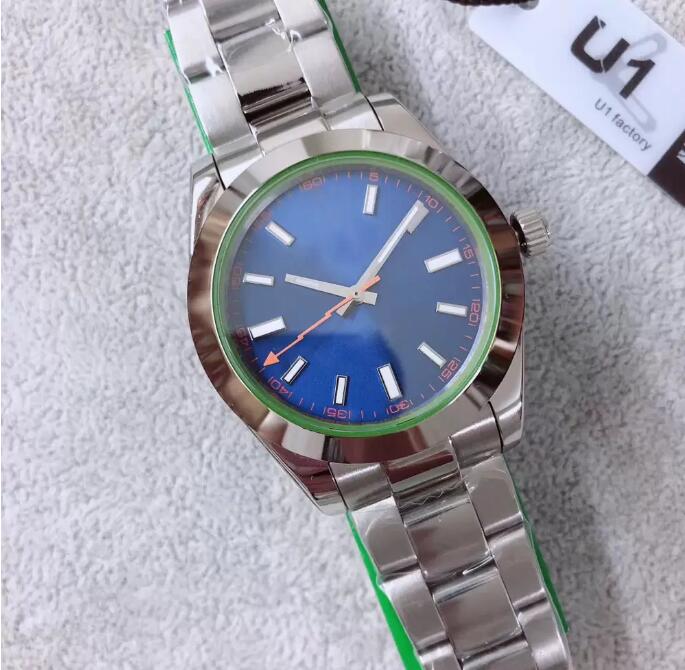 U1 ST9 Classic Watch Automatic 2813 Movement 39MM Sapphire Glass Z Blue Dial Men Watches Stainless Steel Bracelet Navy Dial Mens 116400 Wristwatches, Water proof 50m
U1 ST9 Classic Watch Automatic 2813 Movement 39MM Sapphire Glass Z Blue Dial Men Watches Stainless Steel Bracelet Navy Dial Mens 116400 Wristwatches, Water proof 50m