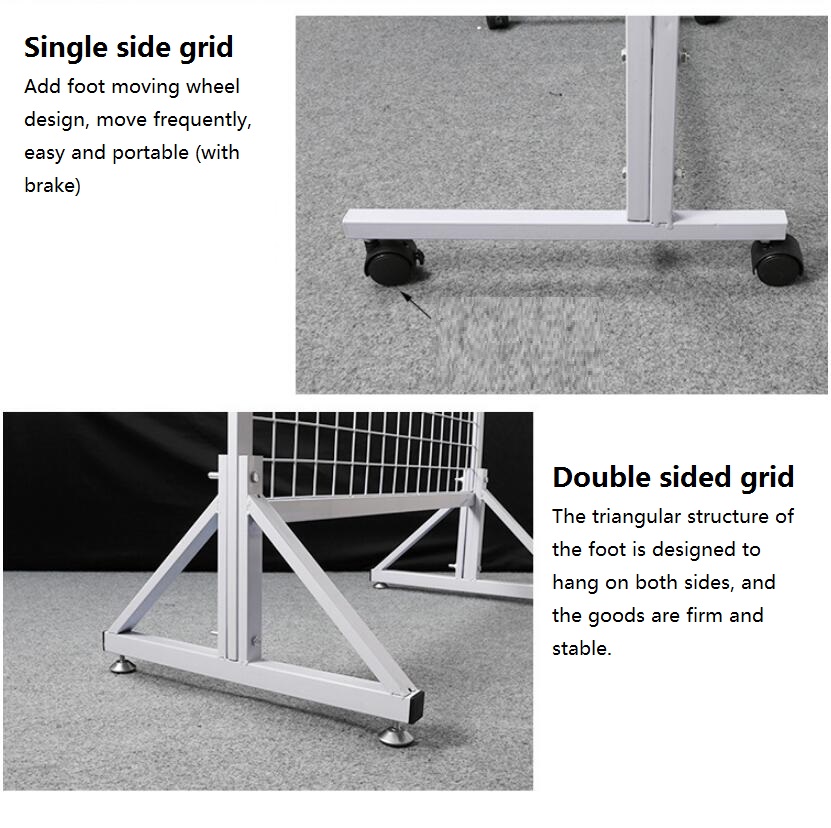Daily necessities grid shelf Commercial Furniture Mobile phone case with shelfes lightweight jewelry display racks slipper grides rack hardware pendan