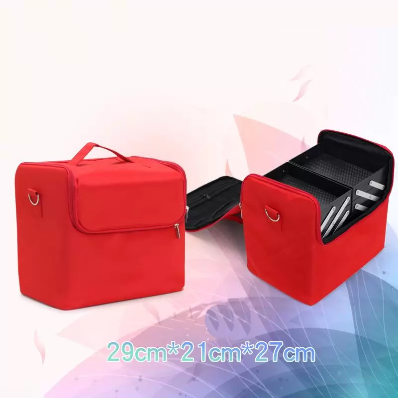 Cosmetic Bags & Cases Professional Bag Suitcase For Makeup Box Make Up Organizer Storage Case Pouch Toiletry Wash Beauty Zipper Big Case