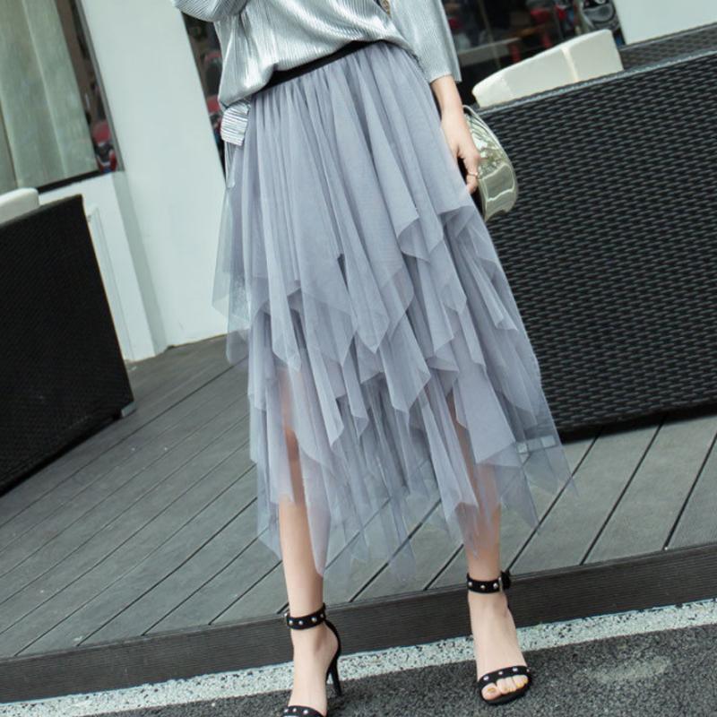 Skirts Women Irregular Tulle Fashion Elastic High Waist Mesh Tutu Skirt Pleated Long Midi Saias Faldas Jupe FemmleSkirts, Pink
Skirts Women Irregular Tulle Fashion Elastic High Waist Mesh Tutu Skirt Pleated Long Midi Saias Faldas Jupe FemmleSkirts, Pink