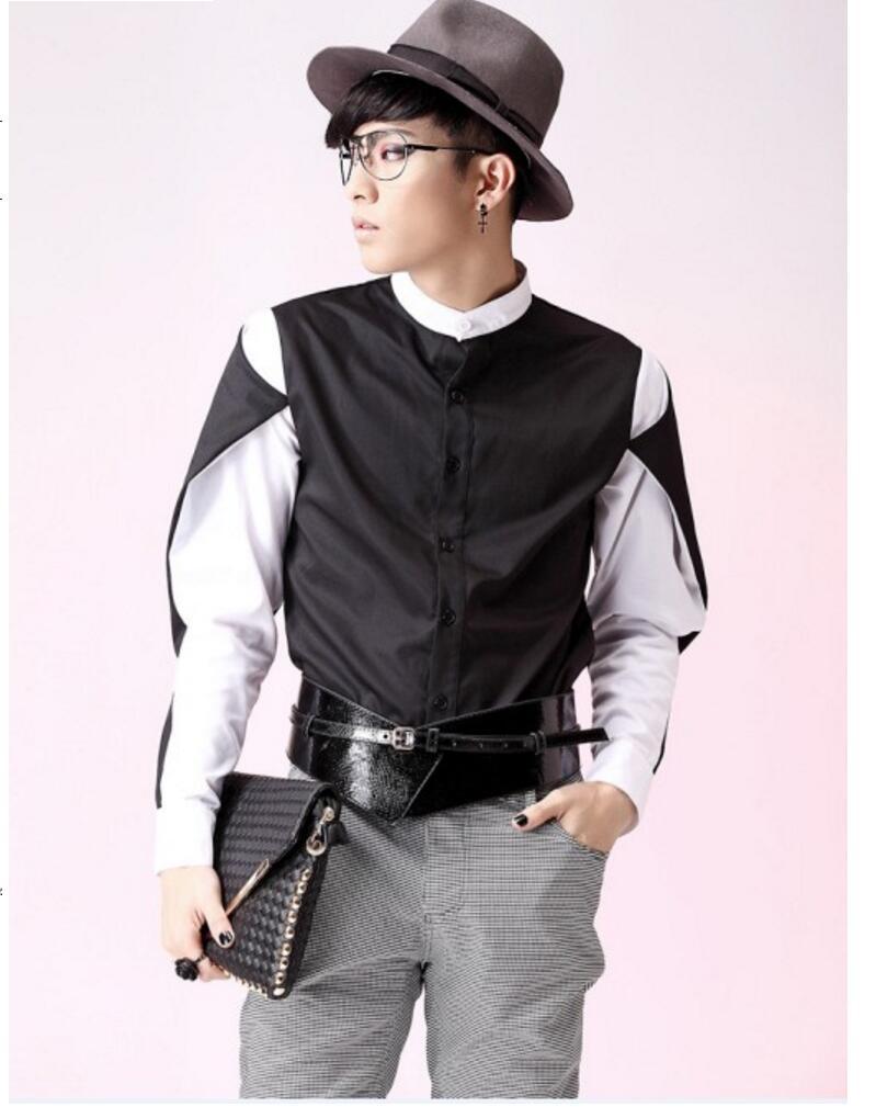 Men's Casual Shirts S-5xl Men Patchwork Color Block Shirt Batwing Sleeve Plus Size Clothing Hairstylist Nightclub Singer CostumeMen's, Black
Men's Casual Shirts S-5xl Men Patchwork Color Block Shirt Batwing Sleeve Plus Size Clothing Hairstylist Nightclub Singer CostumeMen's, Black