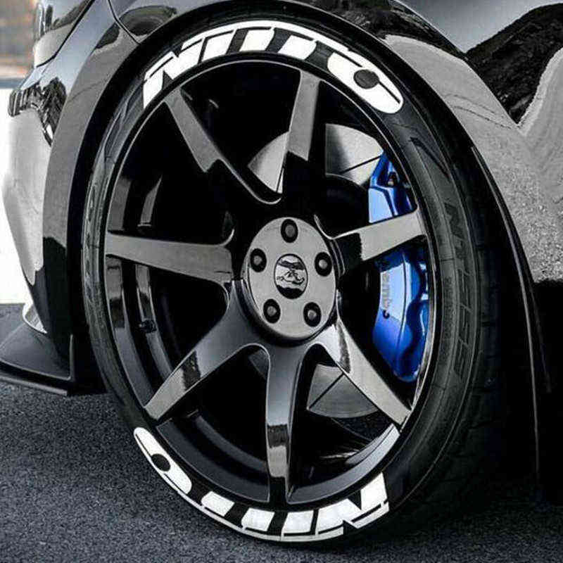 tire letter stickers 3D rubber reflective waterproof racing Wheel stickers Personalized custom decals for car motorcycle Style Y220609