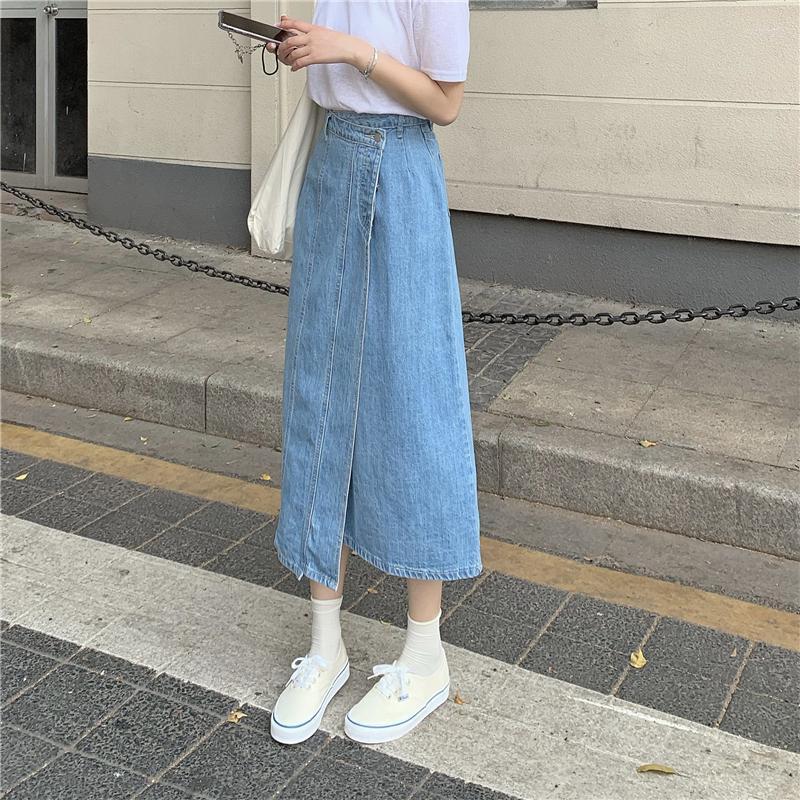 Skirts Skirt Women' Small Summer 2022 Ins Fashion Design Feeling Thin And Versatile A-line Denim Short, See chart 
Skirts Skirt Women' Small Summer 2022 Ins Fashion Design Feeling Thin And Versatile A-line Denim Short, See chart