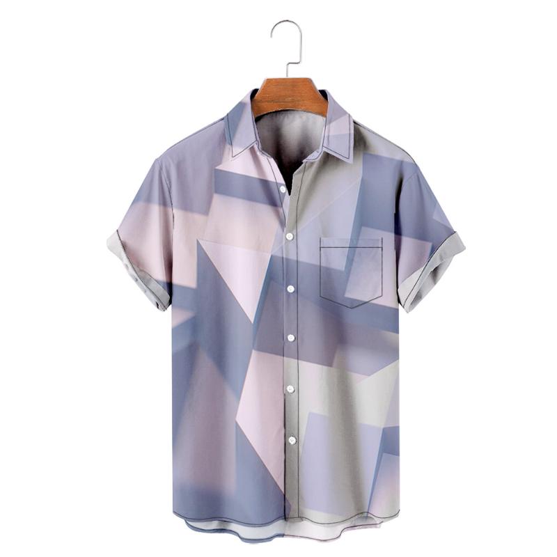 Men's Casual Shirts For Man Street Harajuku Style Beach Short-Sleeved Skateboard Camisa Masculina Classic Geometric PatternsMen's, Hl02270 
Men's Casual Shirts For Man Street Harajuku Style Beach Short-Sleeved Skateboard Camisa Masculina Classic Geometric PatternsMen's, Hl02270