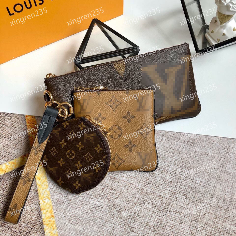 Designers Bags 3 pcs favorite Key Coin bag keychain leather short wallets Card holder women purses zipper pocket M68756, Brown
Designers Bags 3 pcs favorite Key Coin bag keychain leather short wallets Card holder women purses zipper pocket M68756, Brown