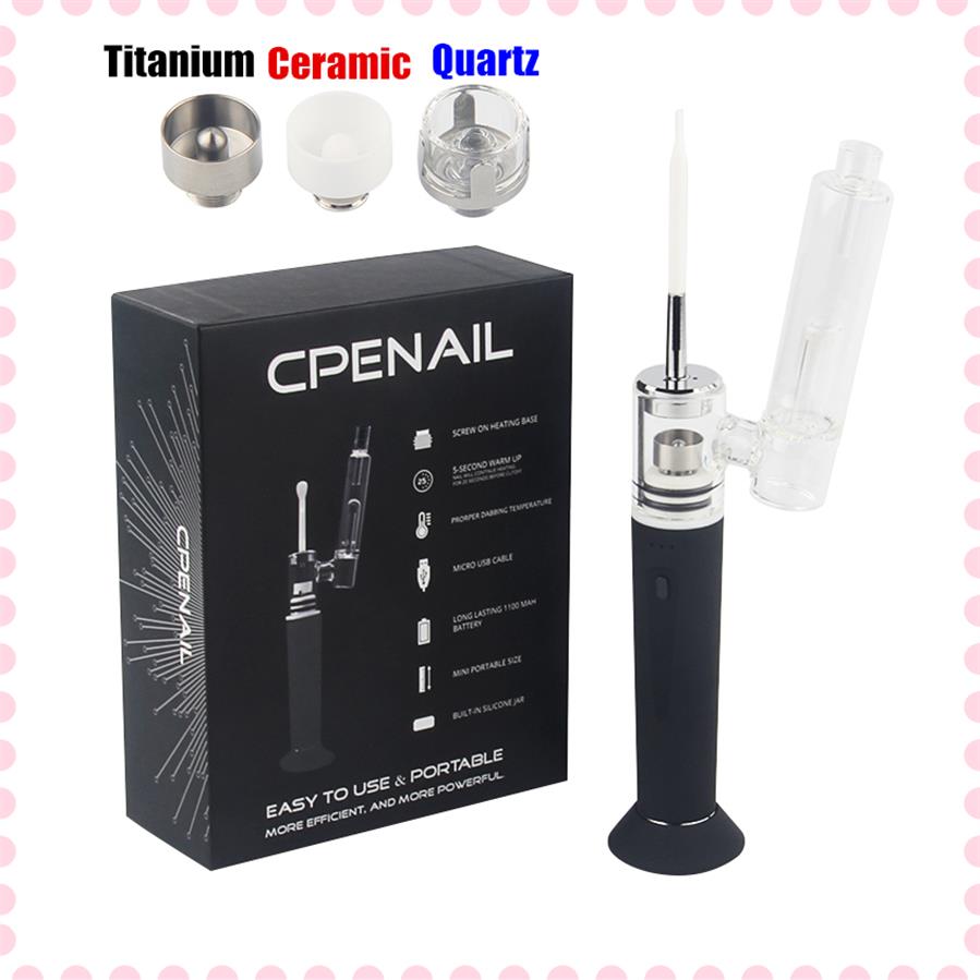 MOQ 1Pcs Original CPENAIL kit 1100mah Portable Wax Pen Dab Rig Nail Pot Ceramic Quartz Electric H GR2 pure Ti ecigarette Vaporizer229o, Black
MOQ 1Pcs Original CPENAIL kit 1100mah Portable Wax Pen Dab Rig Nail Pot Ceramic Quartz Electric H GR2 pure Ti ecigarette Vaporizer229o, Black