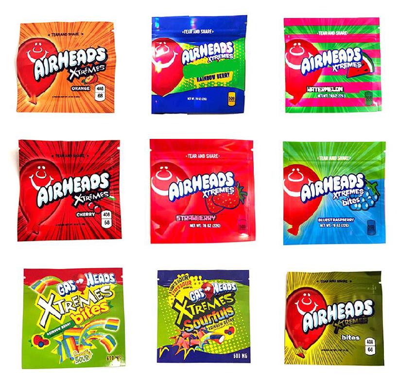 600mg empty Edibles Packaging mylar bags infused GASHEADS AIRHEADS XTREMES GUMMIES BITES SOFT gummy LOL
600mg empty Edibles Packaging mylar bags infused GASHEADS AIRHEADS XTREMES GUMMIES BITES SOFT gummy LOL