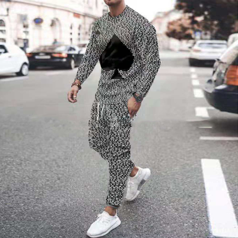 Spring Men s Set Tracksuit Men Sportsuits Gentlemen T shirt Suit Long Sleeve Colorful Gyms Casual Sportswear 220615