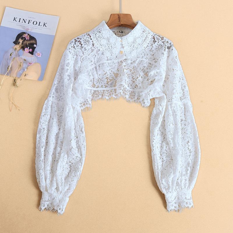Bow Ties Lace Hollow Half Shirt Tops For Women Puff Long Sleeve Lapel Top Blouse Detachable False Fake Collar Necklace AccessoriesBow
Bow Ties Lace Hollow Half Shirt Tops For Women Puff Long Sleeve Lapel Top Blouse Detachable False Fake Collar Necklace AccessoriesBow